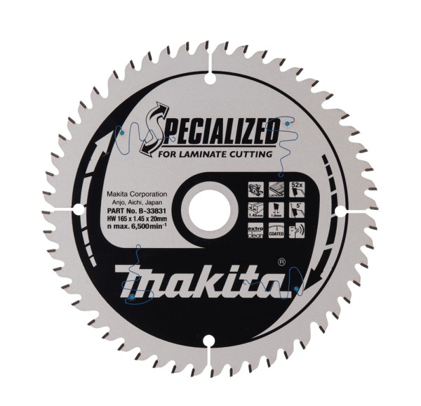 Makita B-33831 SPECIALIZED Sägeb.165x20x52Z – Freisteller
