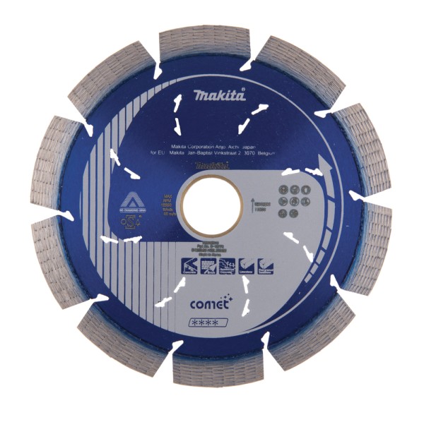 Makita B-12778 Diamanttrennscheibe Comet 125mm 2,2 mm Schnittstärke 3DDG – Freisteller