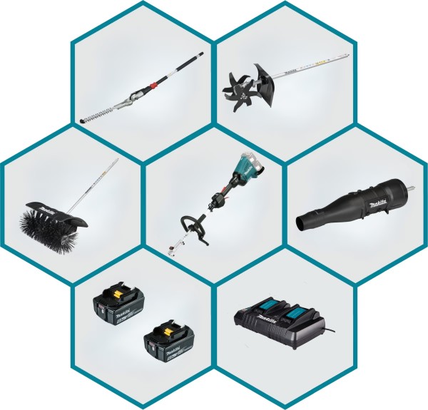 Makita DUX60Z Akku Multifunktionsantrieb Konfigurator