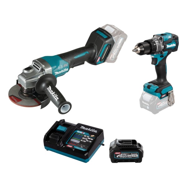 Makita 40V XGT Fertig-Set für Montage: HP001GZ, GA013GZ, DC40RA, BL4025