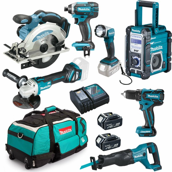 Makita Set - 18V Combo Kit DDF481 Akku Werkzeug Akkuschrauber