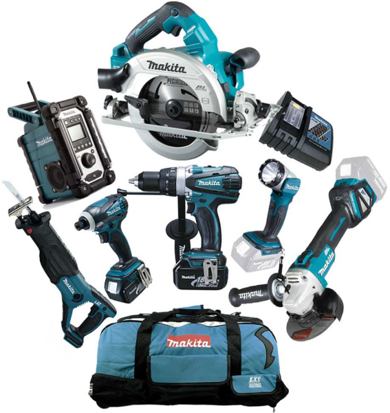 Makita DHS782 ZJ Combo Kit Handkreissäge + 150cm Führungsschiene inkl. DHP458