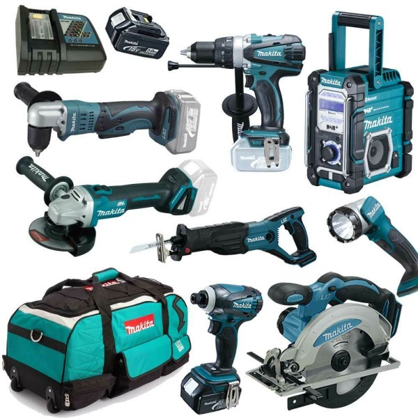 Makita DDA351 Akku Winkelschrauber Combo Kit - 18V Werkzeug Set inkl. DHP458