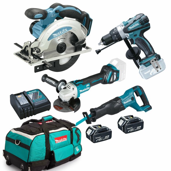 Makita Werkzeug Set - 18V Akku Combo Kit Handkreissäge DSS610 Metallkreissäge