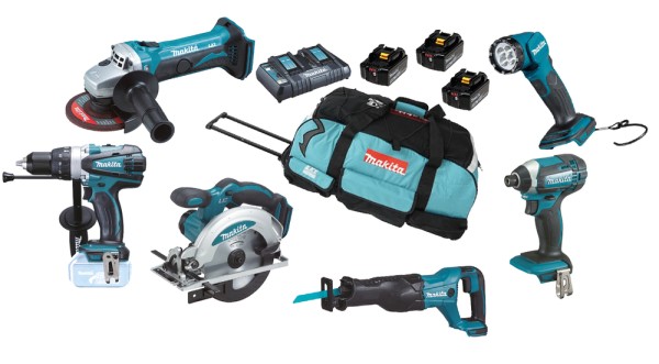SET 5 Akku-Maschinen + Lampe LXT DLX6104TX2