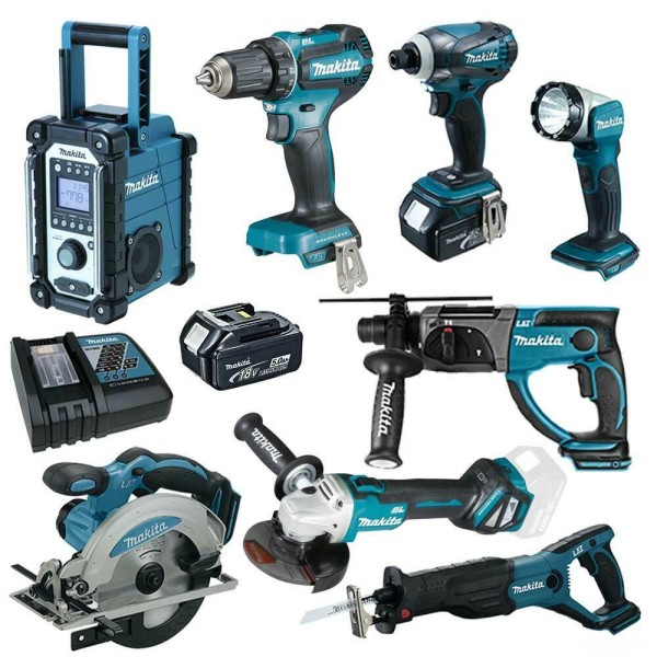 Makita DHR202Z Kombi Bohrhammer 18V Akku Combo Kit Werkzeug Set